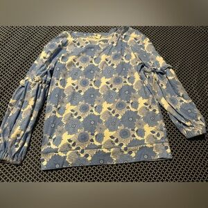 Kate Quinn women’s small cotton balloon sleeve top vguc